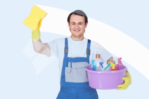 Local cleaners carrying out a detailed deep clean in Notting Hill