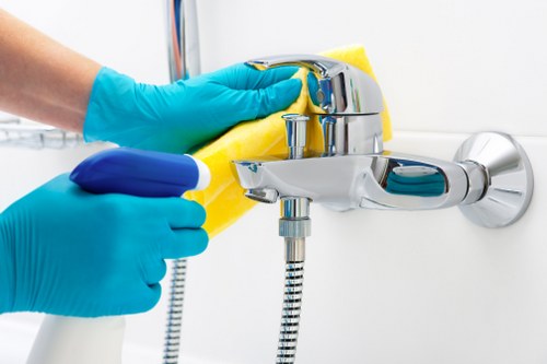 Kitchen and bathroom deep cleaning in a Notting Hill flat