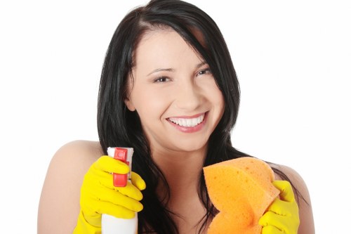 Local domestic cleaner preparing a tidy Notting Hill bedroom