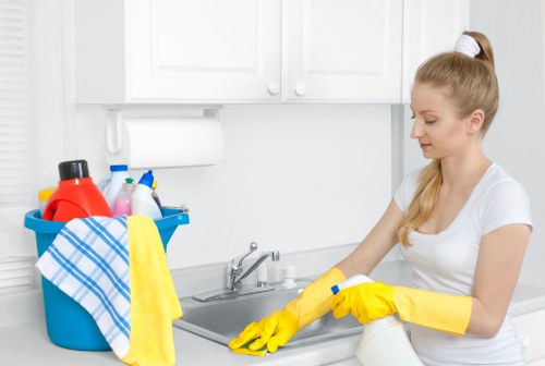 Kitchen and bathroom turnover cleaning for an Airbnb in Notting Hill